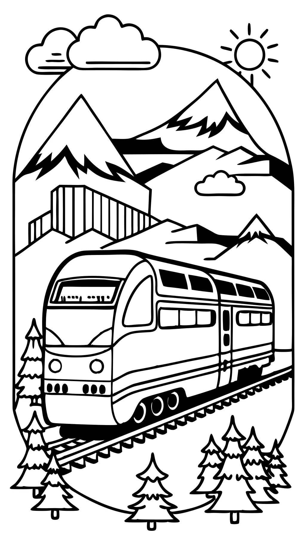 coloriages de train amtrak